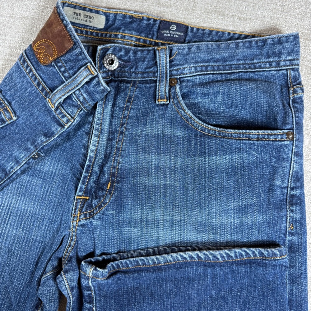 AG Adriano Goldschmied‎ Jeans Mens 31/34 Blue The Hero Relaxed Fit Stretch
